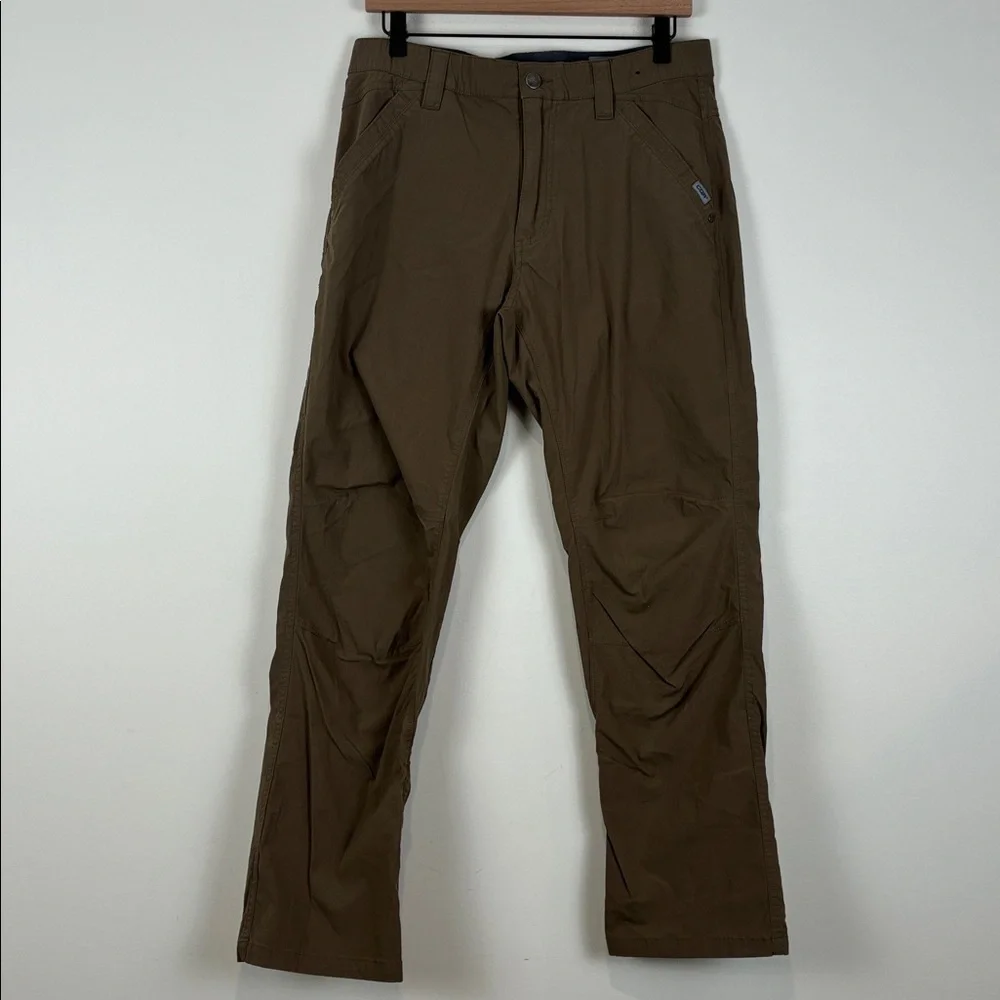 CQR Men's 32/30 (32/29) Brown Straight-Leg Work Chinos Outdoors Tactical